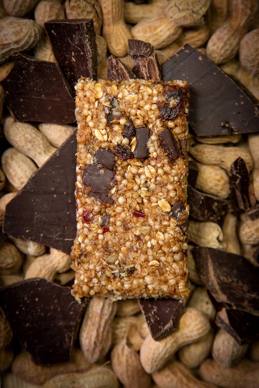 Tahoe Trail Bar, Plant-Based Natural Energy Bar (2.22 Ounce Protein Bar, 12 Count) High Protein Non-GMO, Gluten-Free, Vegan Healthy Snacks - Peanut Butter Chocolate