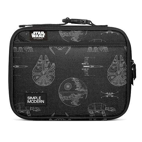 Simple Modern Star Wars Kids Lunch Box for School | Reusable Insulated Lunch Bag for Toddler, Girl, and Boy | Meal Containers with Exterior & Interior Pockets | Hadley Collection | Vehicle Schematics