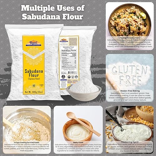 Miniatura 51 de Rani Sabudana (Tapioca / Sago) Perlas de 14 onzas (14.11 oz) ~ Naturales Veganas Sin colores Sin OMG Origen indio