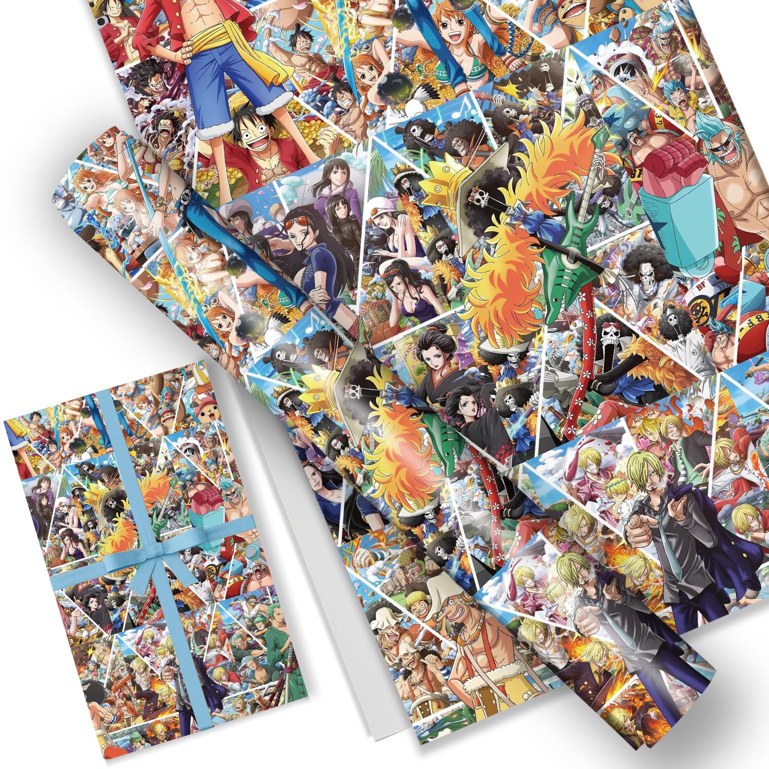 Trans Color Paper Chain Number Blocks Transgender Gift Wrapping Paper Trans Pride Flag Colours ...