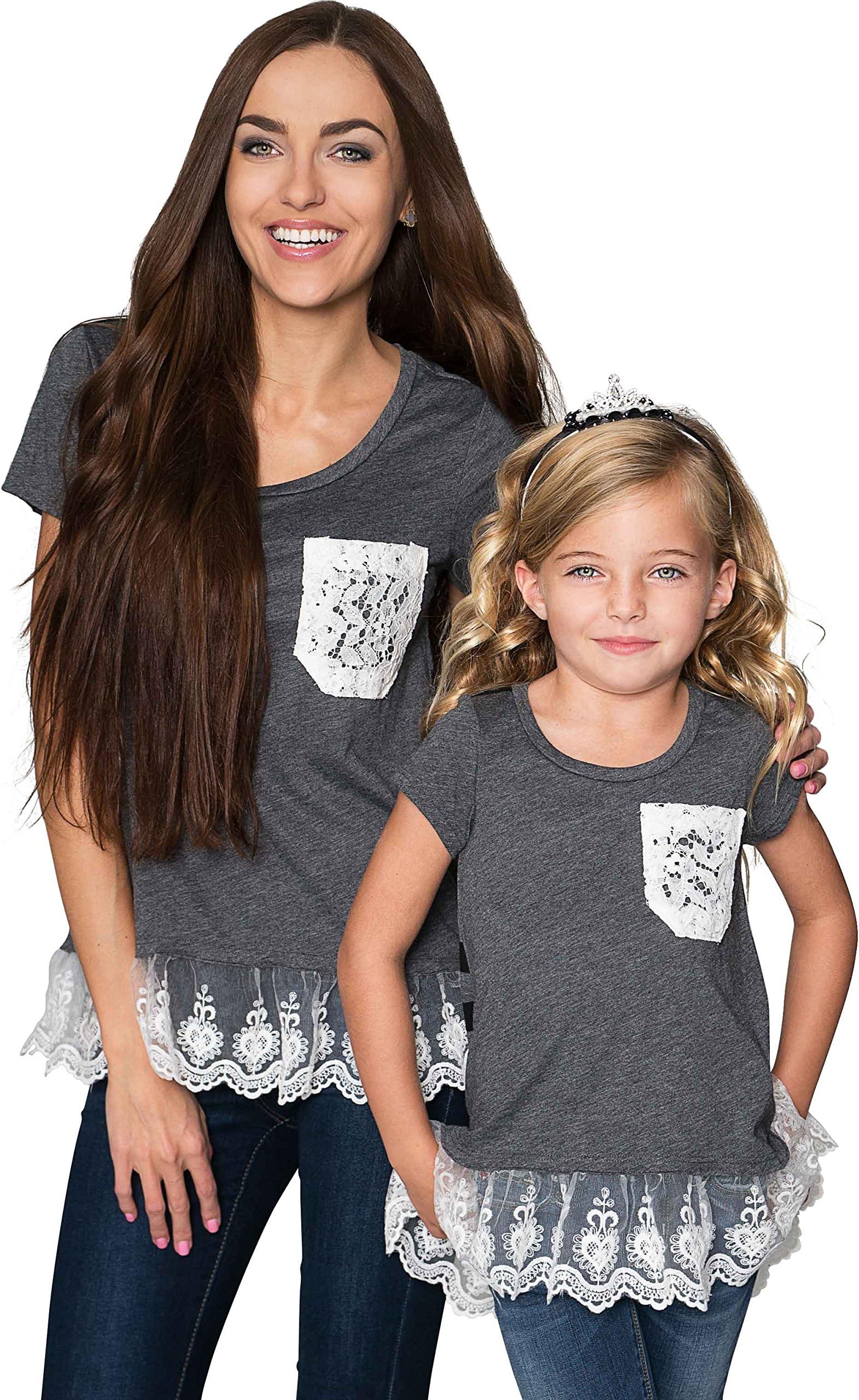 PineappleClothing Mommy and Me Shirts Matching Family Outfit Mother Daughter Top