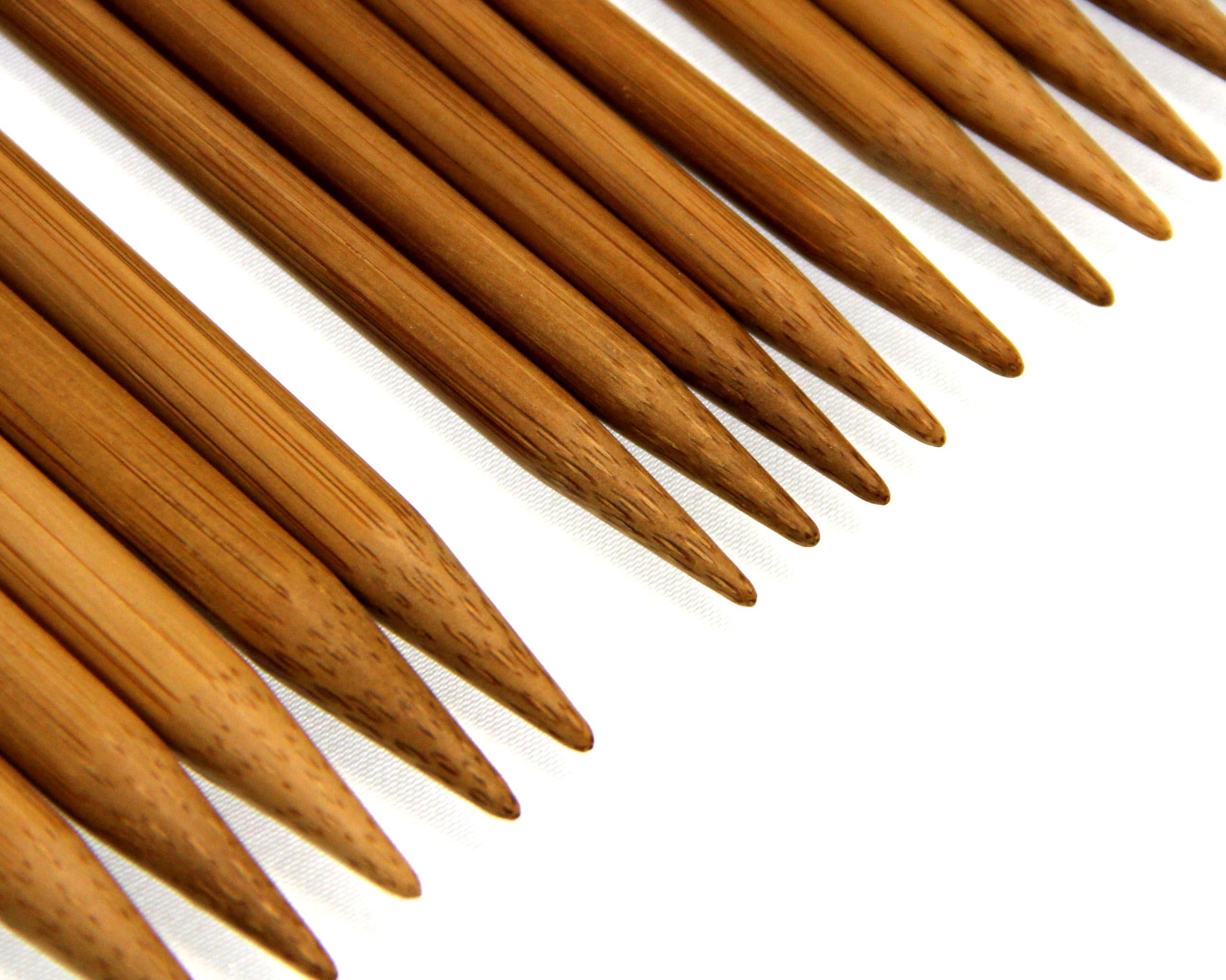 6" Double Point Bamboo Knitting Needles 12 Assorted Sizes