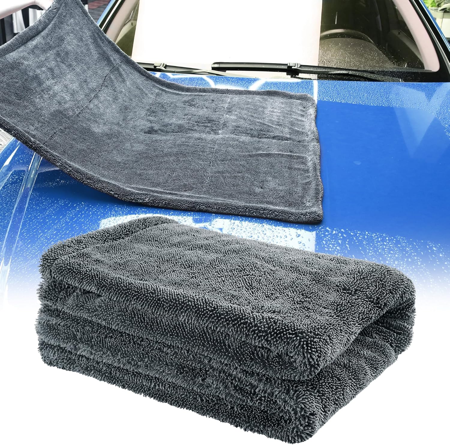 Amazon.com: ALL4DETAIL Car Drying Towel Extra Large, 1500 GSM Premium ...