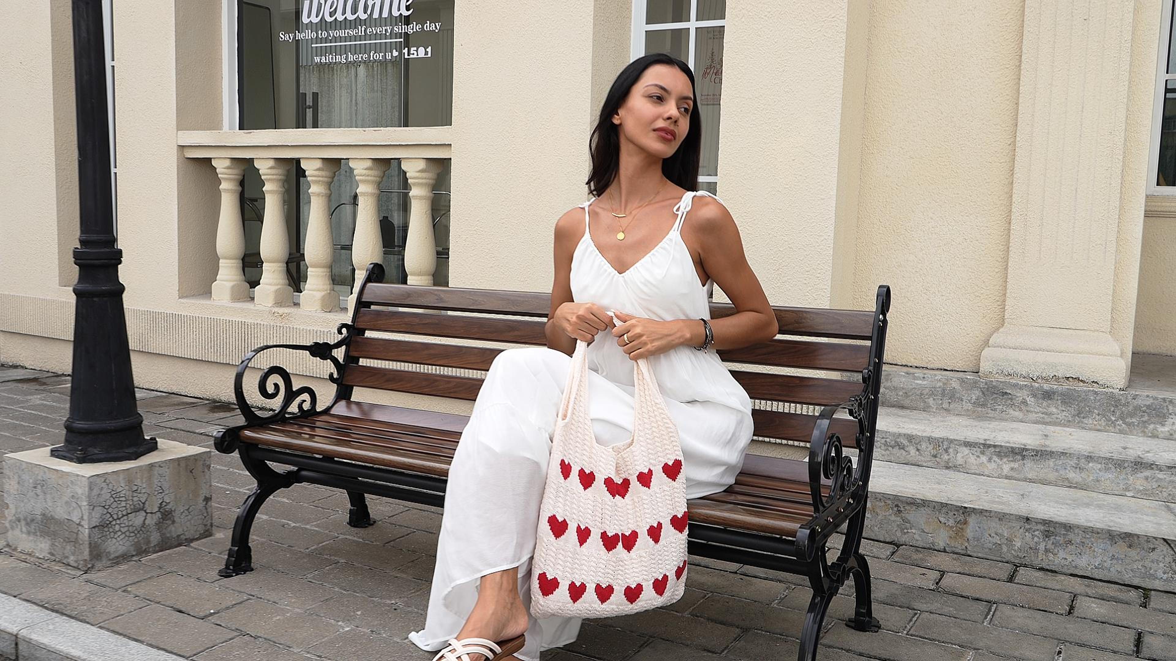 Bolso Crochet Hobo Tote para Mujer miniatura 7