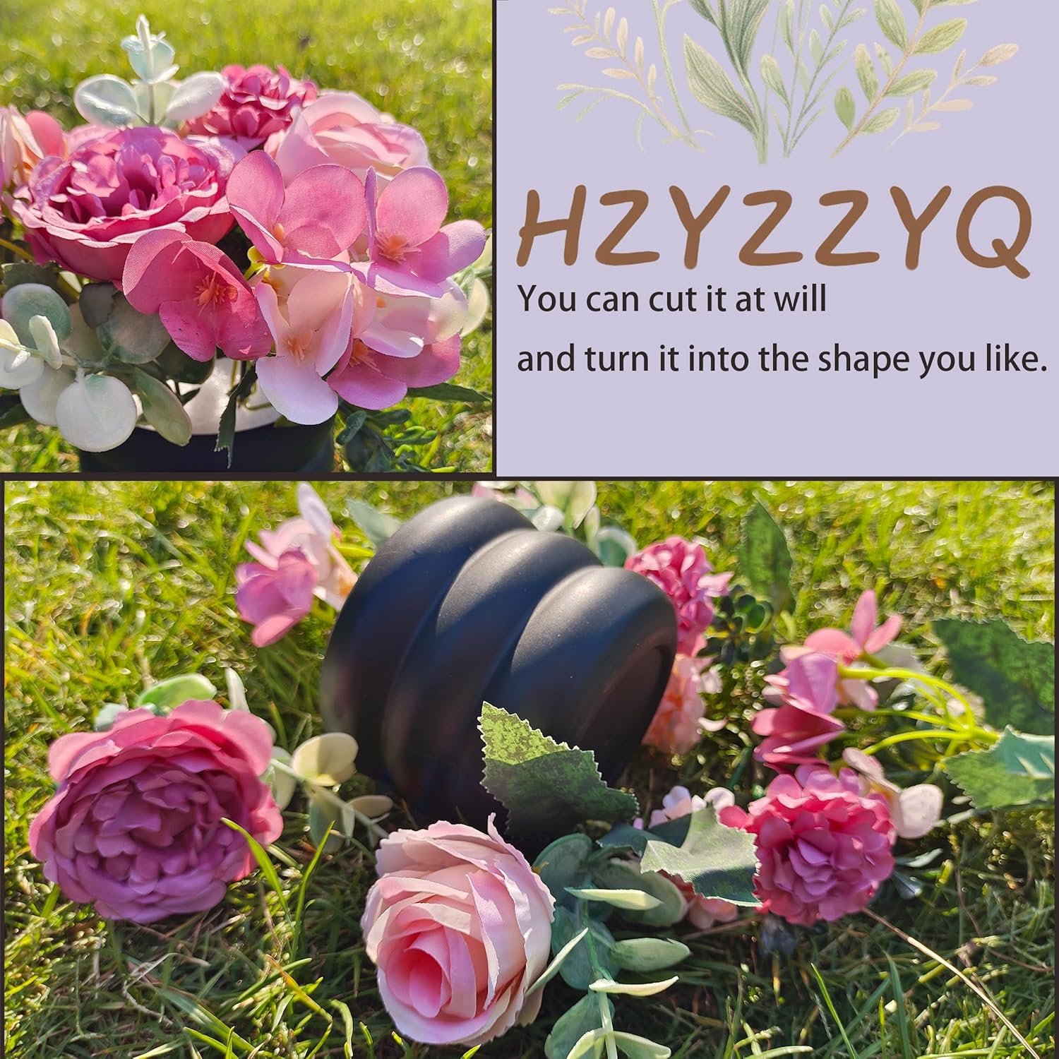 4 Pack Artificial Peony Flowers, Silk Peonies Flowers Fake Peonies Artificial Flowers Peonies Hydrangea Bouquet for Centerpiece Table Wedding Party Home Decor(Rose + Pink) - Image 3