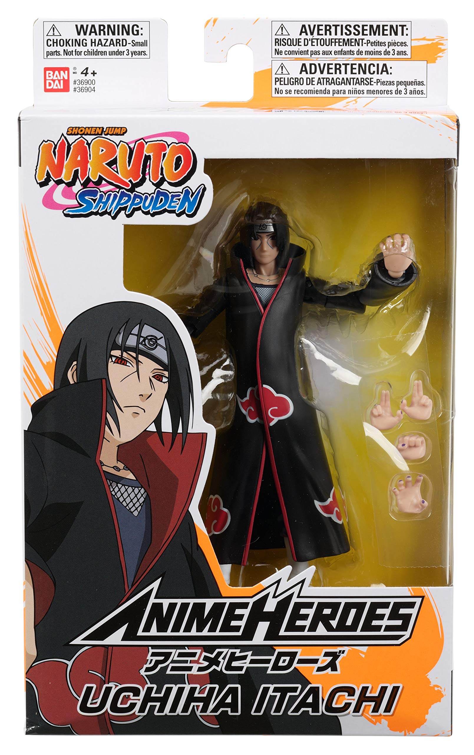Anime Heroes Official Naruto Shippuden Action Figure Itachi Uchiha