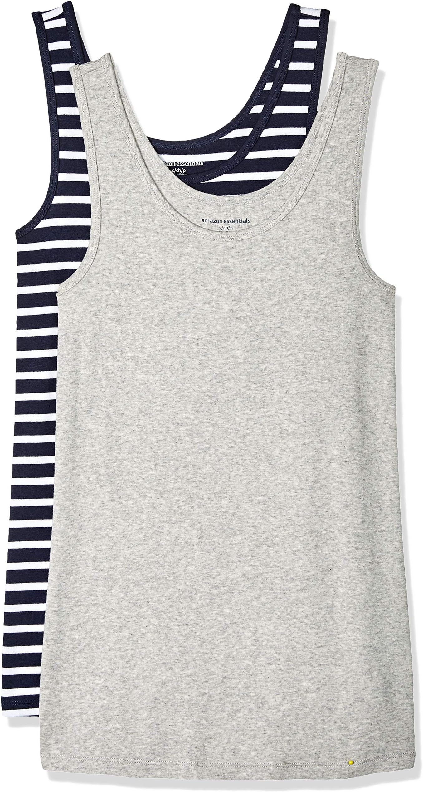 Amazon Essentials Women's Slim-Fit Ribbed Scoop Neck Tank Tops