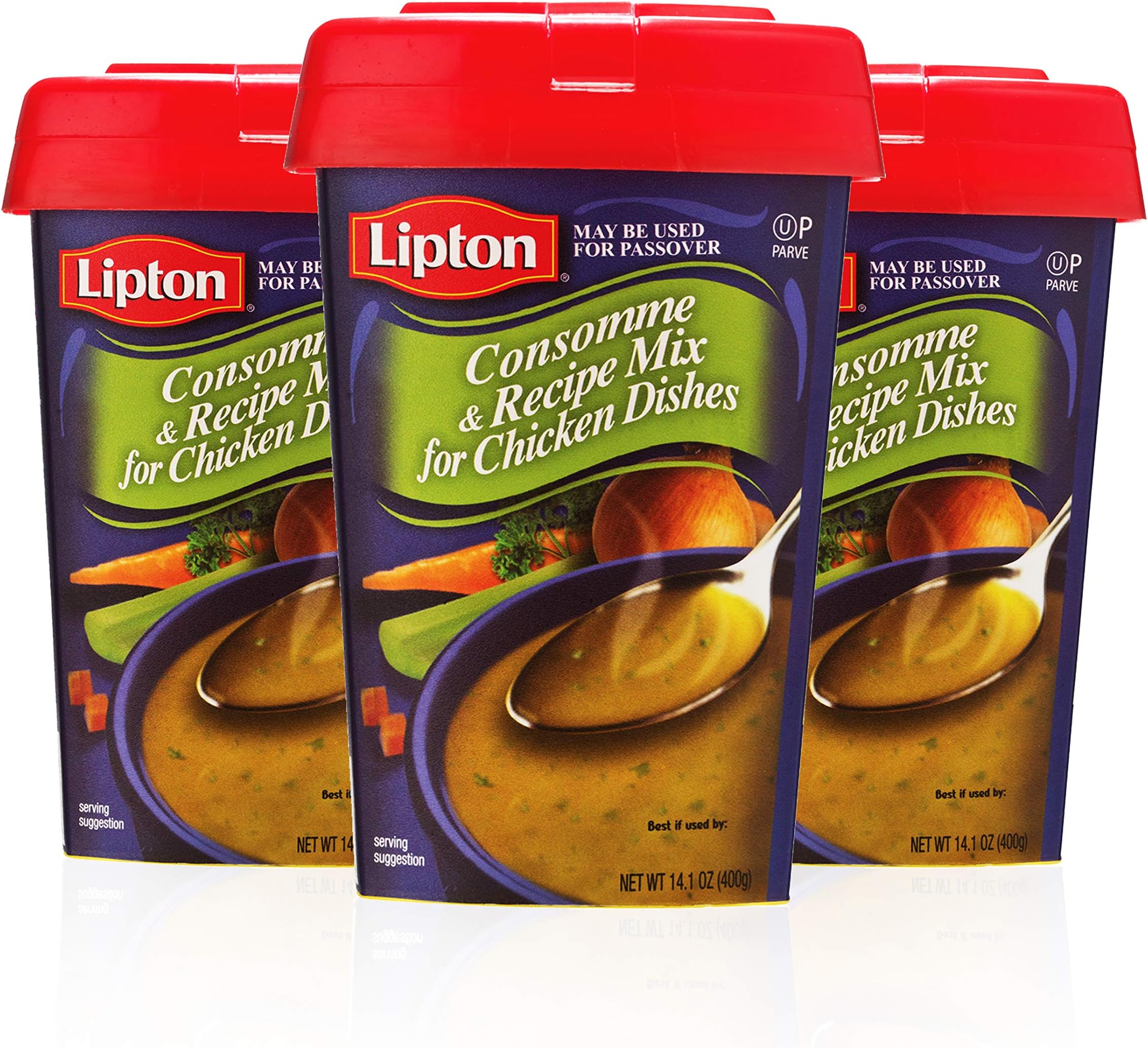 Consomme Chicken Soup & Seasoning Mix by Osem, 14.1 oz (4) Grocery & Gourmet Food