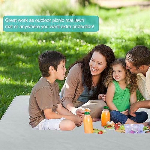 Miniatura 14 de Paw Legend Tapete lavable para silla de bebé, antideslizante, de silicona, para salpicaduras (53 x 53 pulgadas), tapete a prueba de fugas, animal