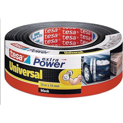 tesa UK Tesa 56389 00001 05 50 Mm X 50 M Extra Power Duct Tape Black Black