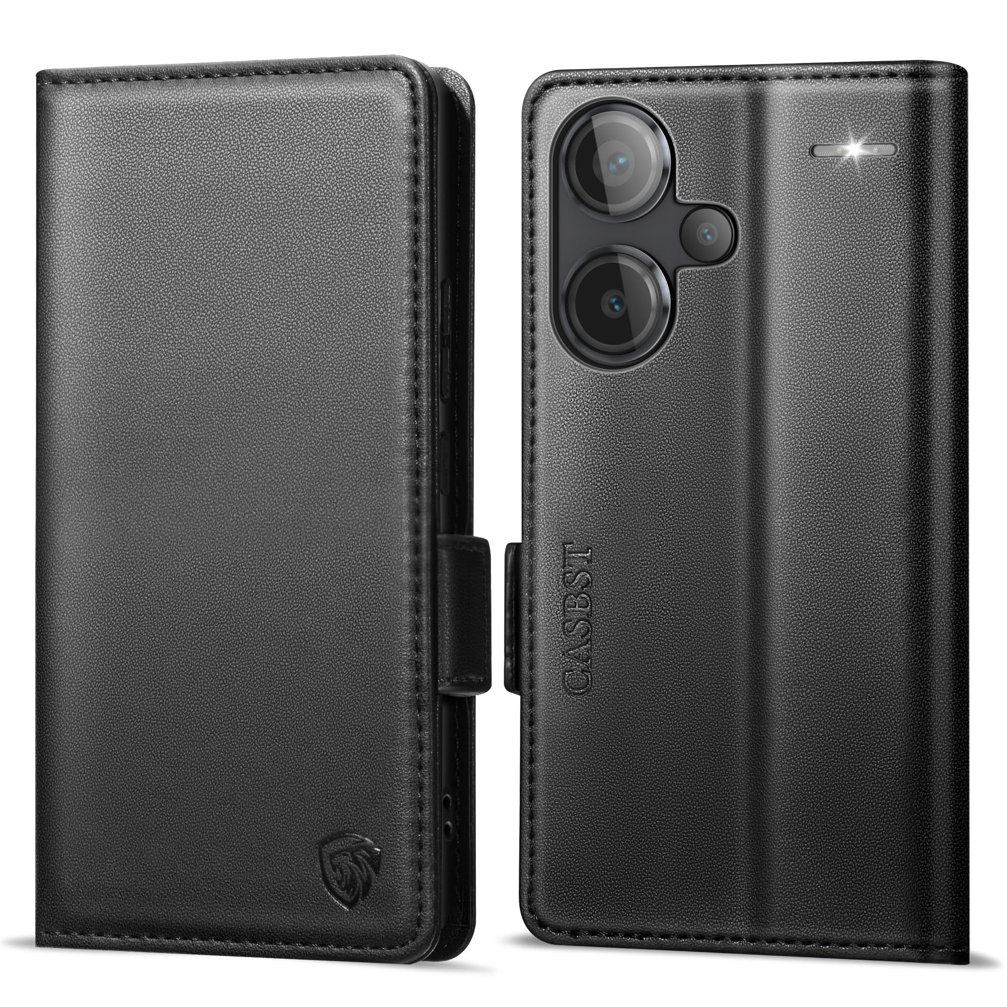 CASBST Handyhülle für Redmi Note 15 Pro Plus 5G Hülle， Premium Schutzhülle Klappbar mit Kartenfach Ständer Magnet Handytasche Klapphülle für Xiaomi Redmi Note 15 Pro Plus 5G Hülle Leder, Royalblau