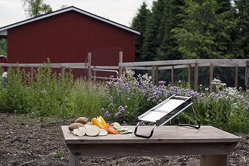 Miniatura 5 de Weston Cortadora de verduras de mandolina de acero inoxidable, plata