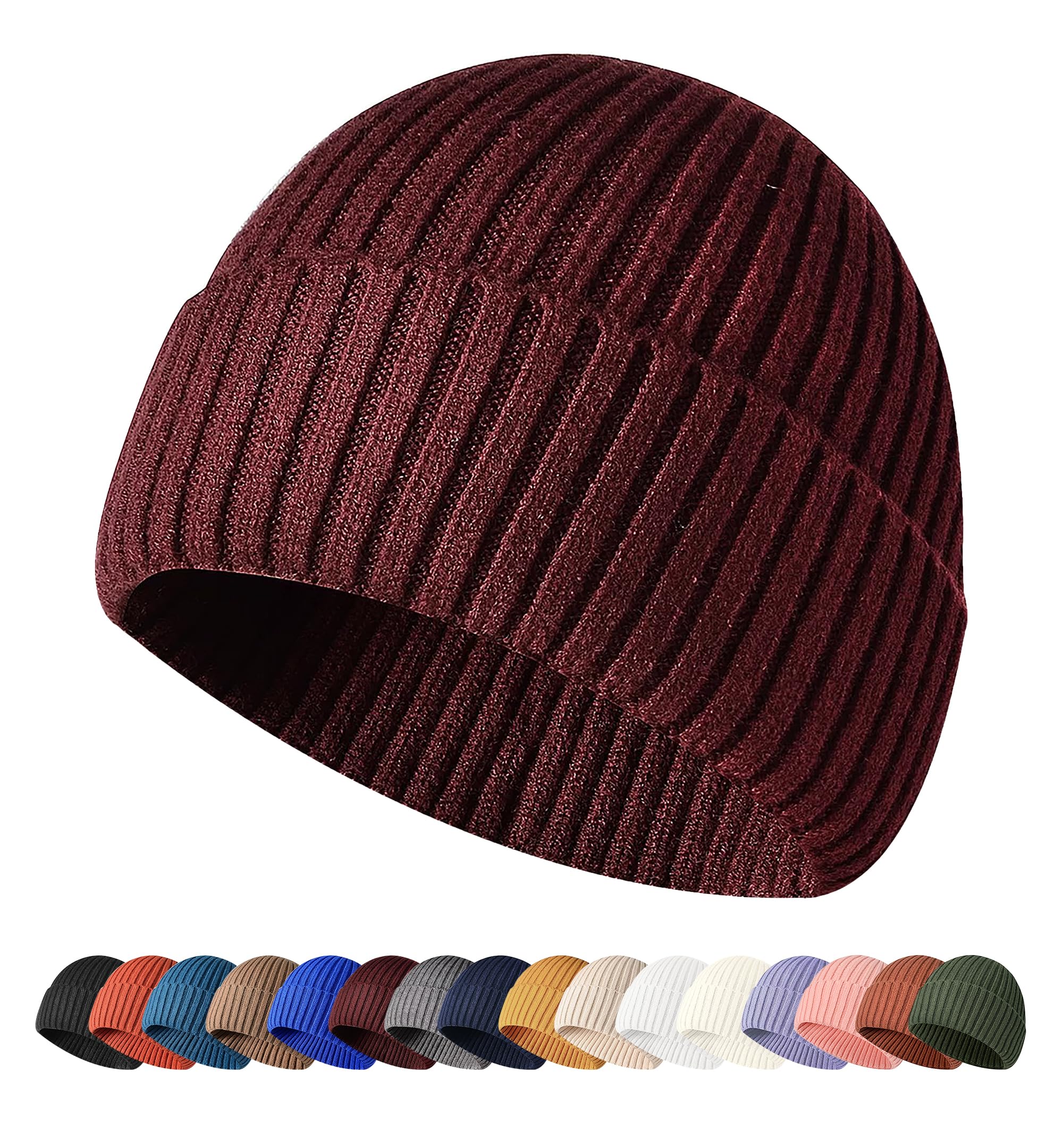 HiRui Knit Beanie for Men Women Kids, Winter Hats Warm Classic Daily Skull Caps