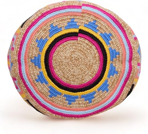 Miniatura 7 de MEDIUM Wayuu Mochila Bolsa Para Mujer Original Bolsa Tejida Colombiana Auténtico Patrón de Crochet Regalo de Colombia