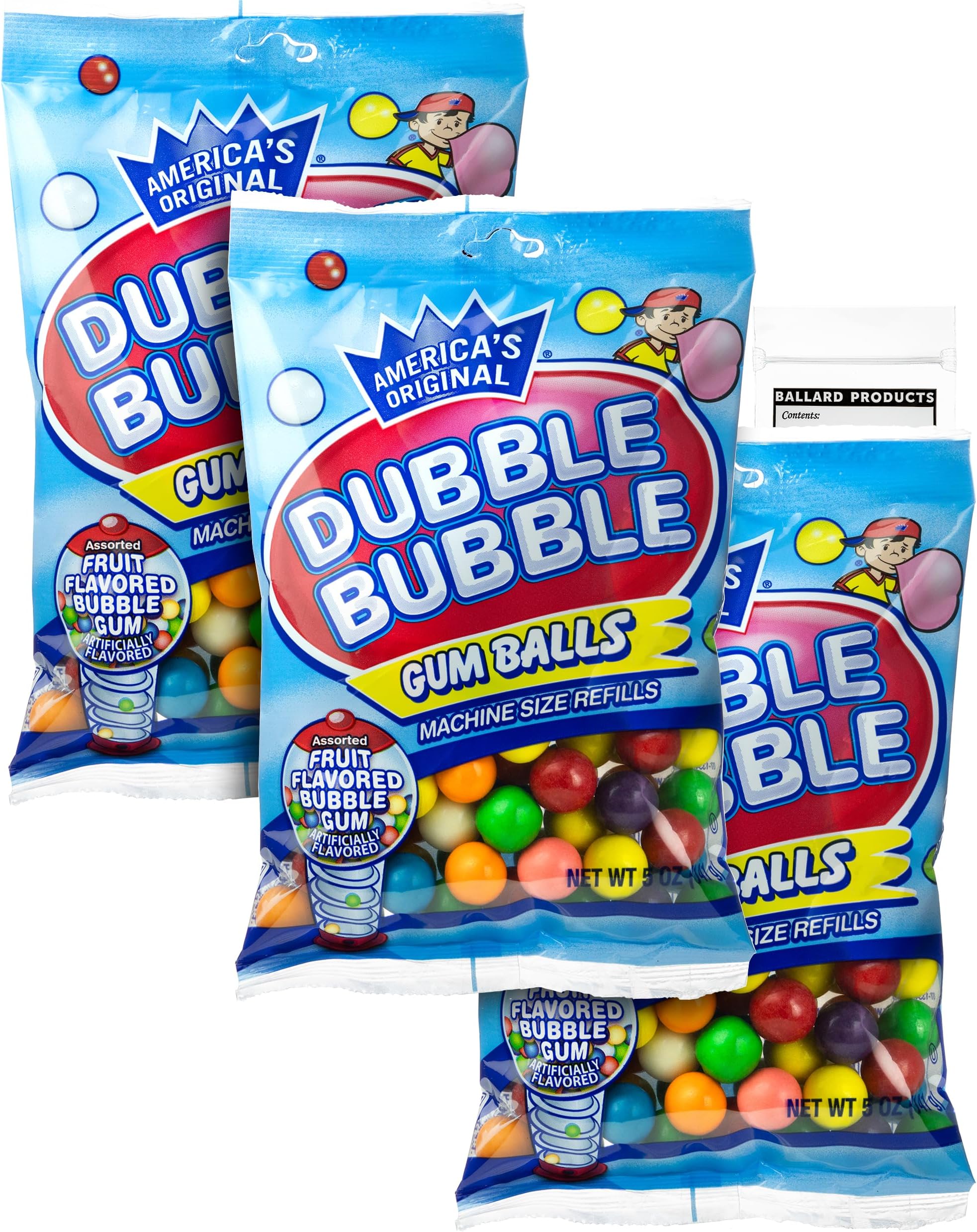 Amazon.com : Dubble Bubble Bubble Gum Refill Pack - 3 Bags of Dubble ...