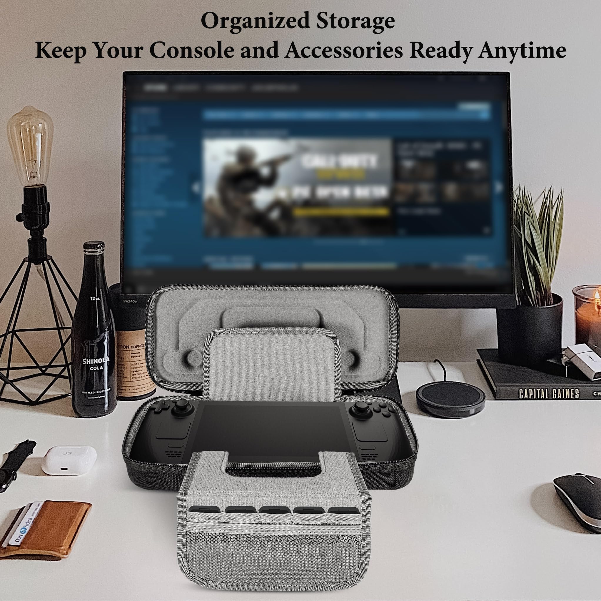 Amazon.com: GEEKRIA Carrying Case Compatible with Steam Deck, Hard