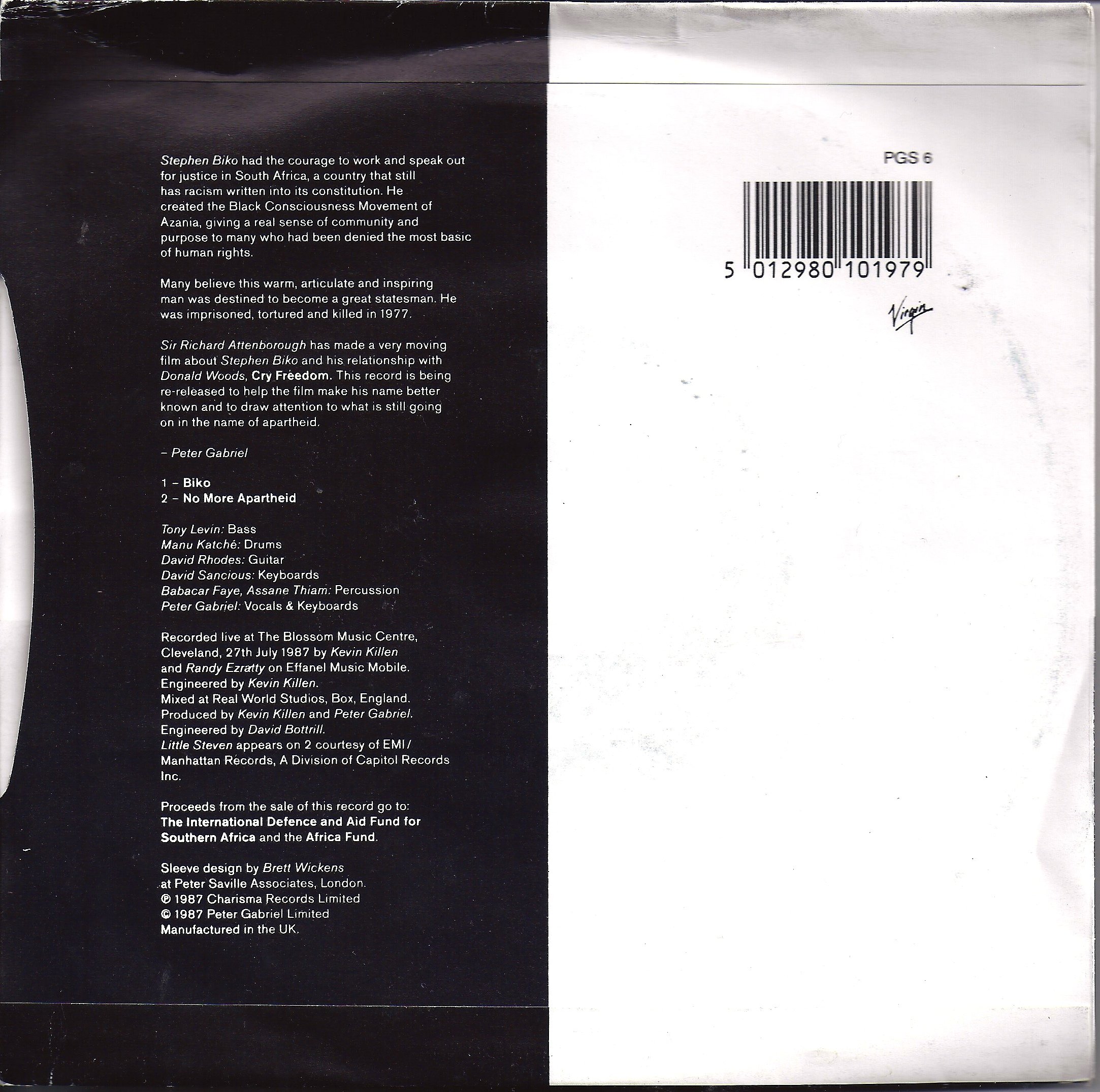 Biko/No More Apartheid [Import]