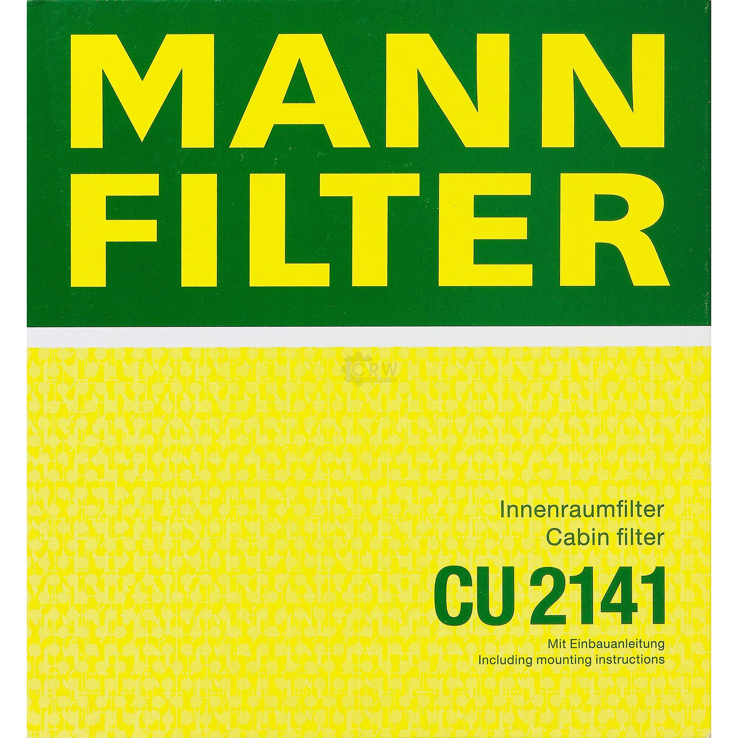 Paquete de inspección Kit de mantenimiento de filtros con filtro de aceite HU 719/7 x, filtro de aire C 27 003/1, filtro de combustible WK 728, filtro de habitáculo CU 2141, tornillo de