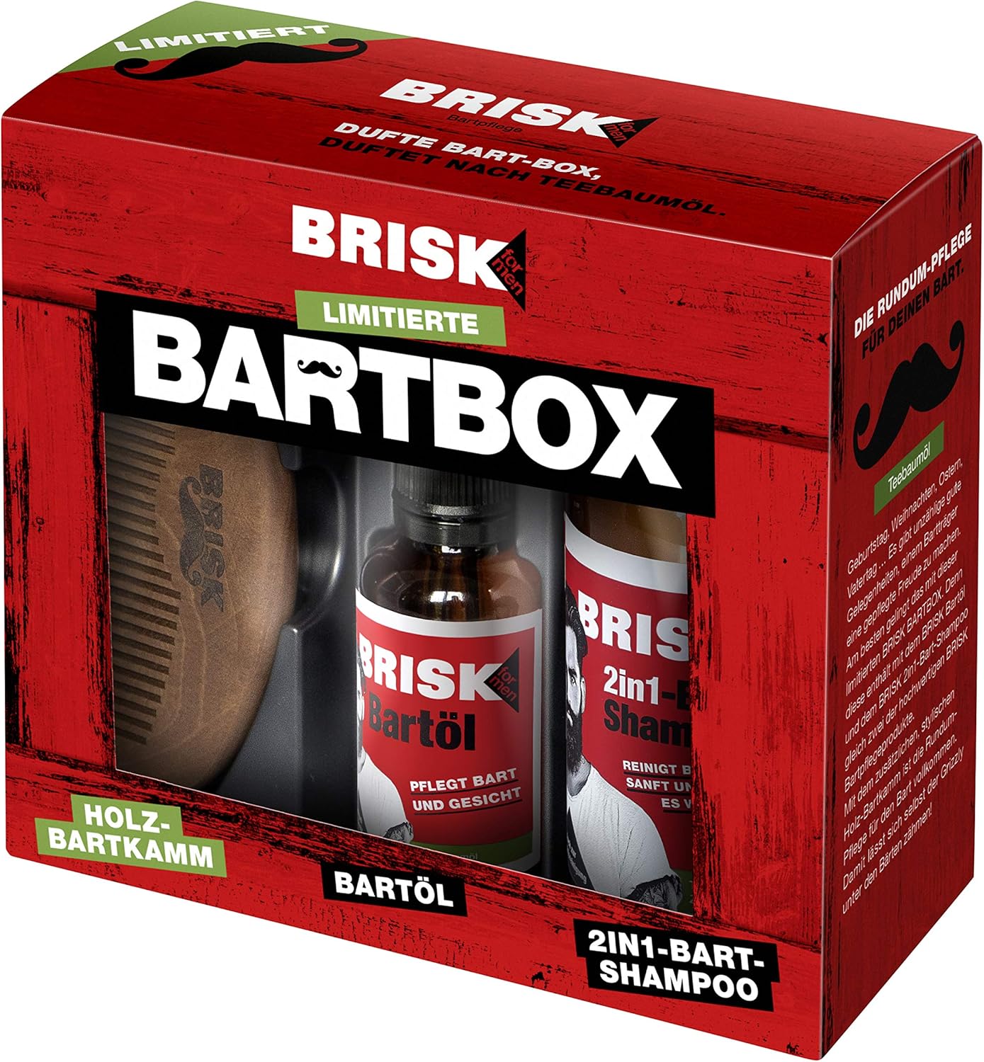 BRISK Beard gift set (limited edition) set consisting of 1x beard