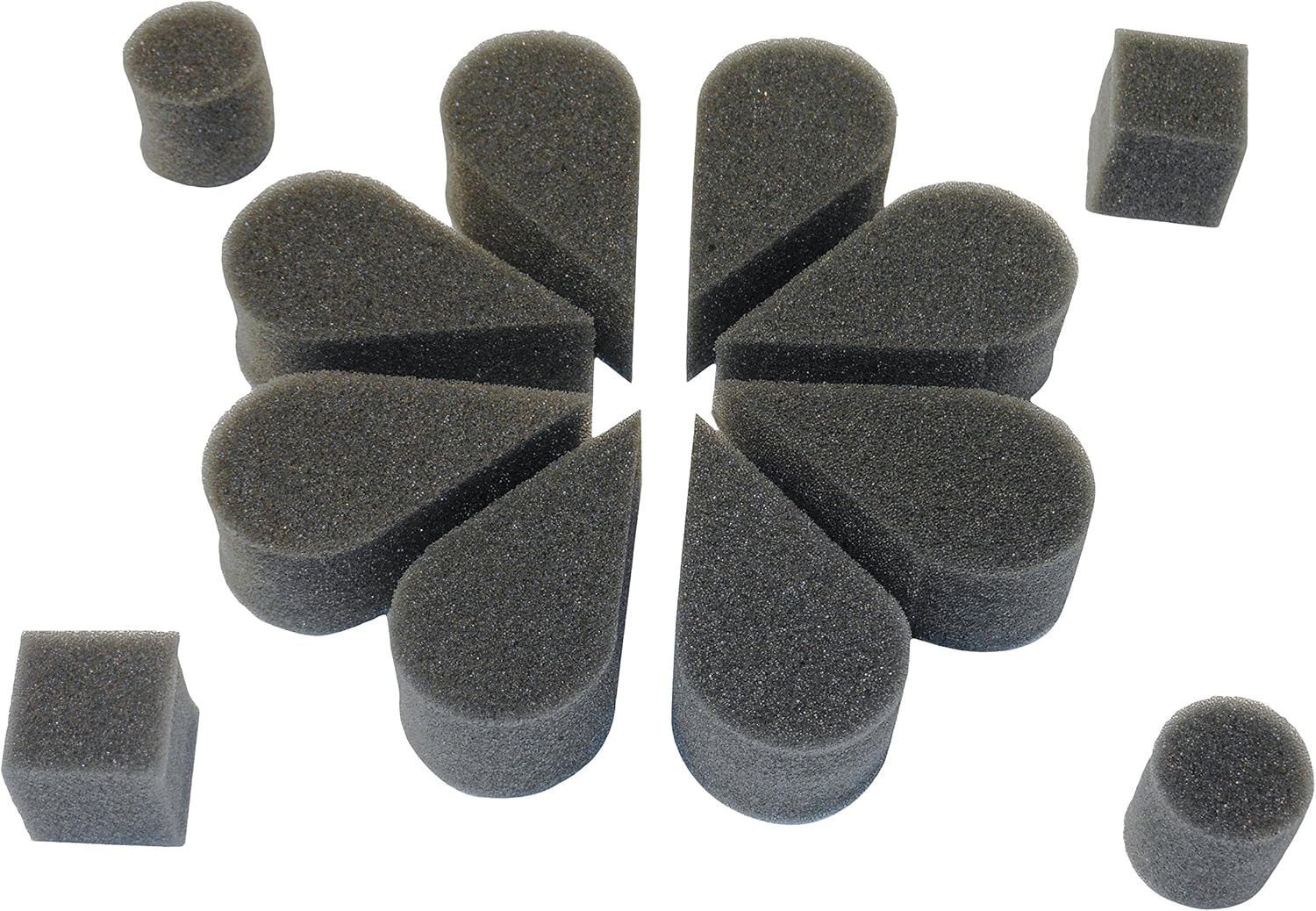 Ruby Red Paint, Inc. SPOPETBK Face Paint/Craft Petal Sponge, Black