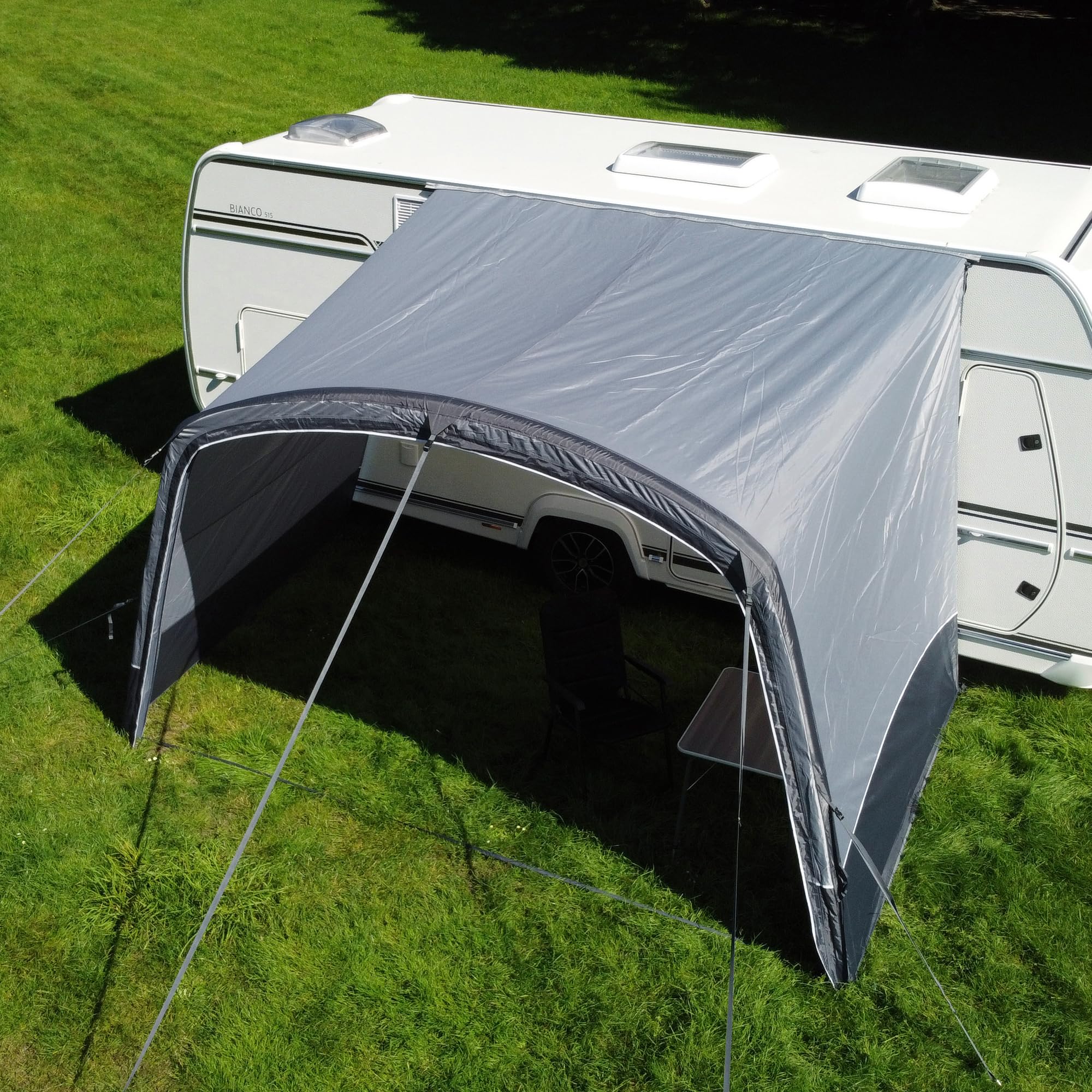 your GEAR Otranto Air - Techo solar inflable de 380x250 cm, columna de agua de 5000 mm, ideal para caravanas y autocaravanas, protección solar