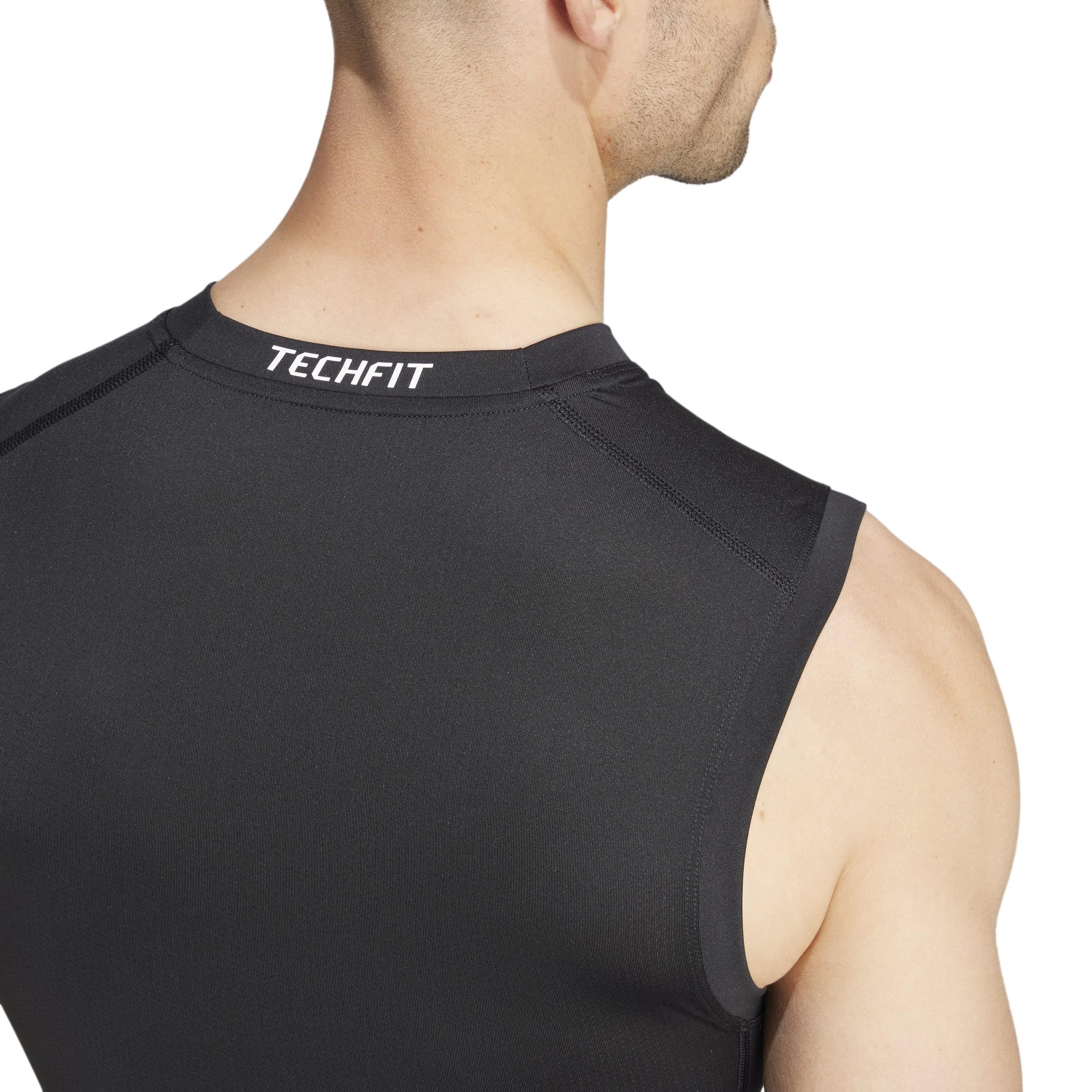 adidas Men's Camiseta sin Mangas de Entrenamiento de compresión Techfit