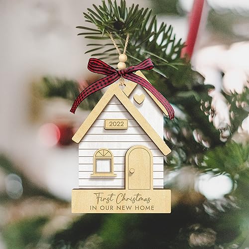 Miniatura 5 de Regalos de inauguración de la casa adorno de primera Navidad en el hogar nuevo regalos de recuerdo de Navidad para pareja regalos de casa nueva para