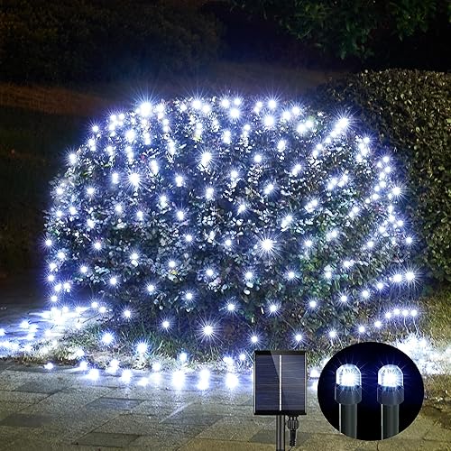 Miniatura 26 de WBao - Luces de Navidad al aire libre de 200 LED F8 con bombillas grandes, 8.4 pies x 5.2 pies, luces de arbustos de Navidad con 8 modos, Varios