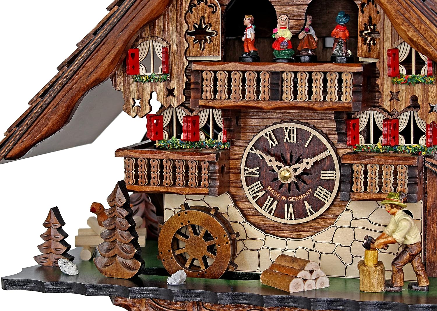 Engstler Quartz Cuckoo Clock - The Busy Wood Chopper