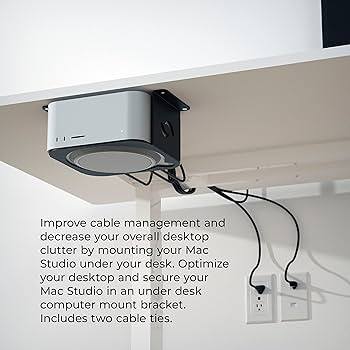 Mac Studio MJMV3J/A （M1 Max）+デスク下マウンタと一緒 Amazon.co.jp: HumanCentric デスク下マウント Mac Studio対応