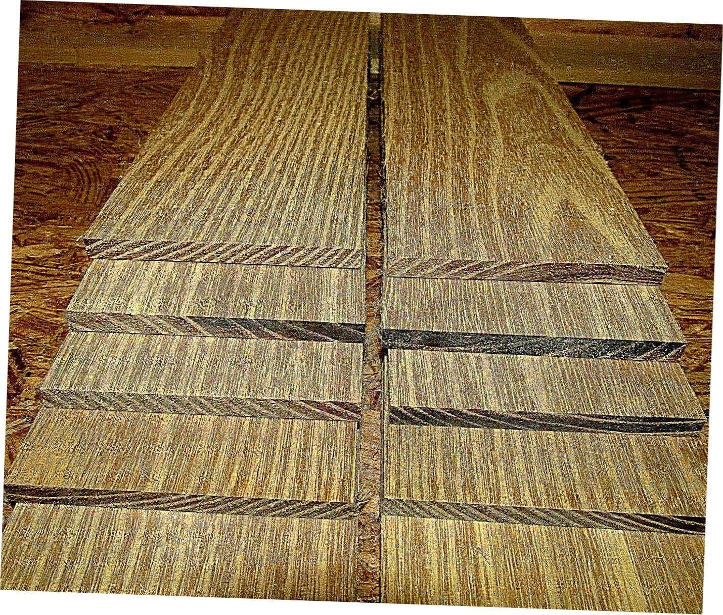 10 Pieces Thin Sanded Black Locust Lumber Wood 12" X 3" X 1/8" Suitable Wood Pieces for Wood Crafts and Projects