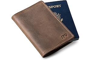 Personalized Leather Passport Holder Cover by PEGAI