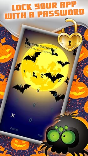 Tema de Halloween de Bloqueio de Aplicativo Inteligente
