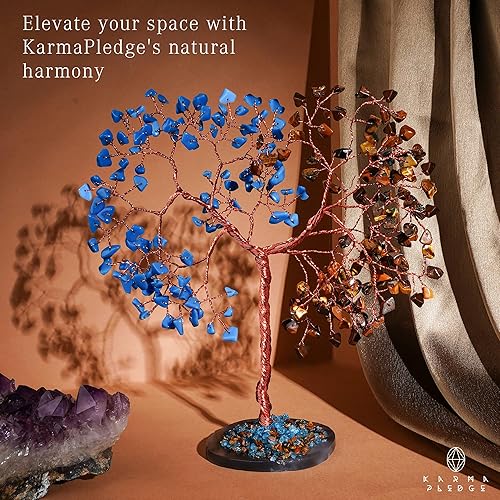 Miniatura 161 de Árbol de la vida de cristal curativo de 7 chakras, árboles bonsái hechos a mano para energía positiva, dinero y buena suerte, árbol para decoración