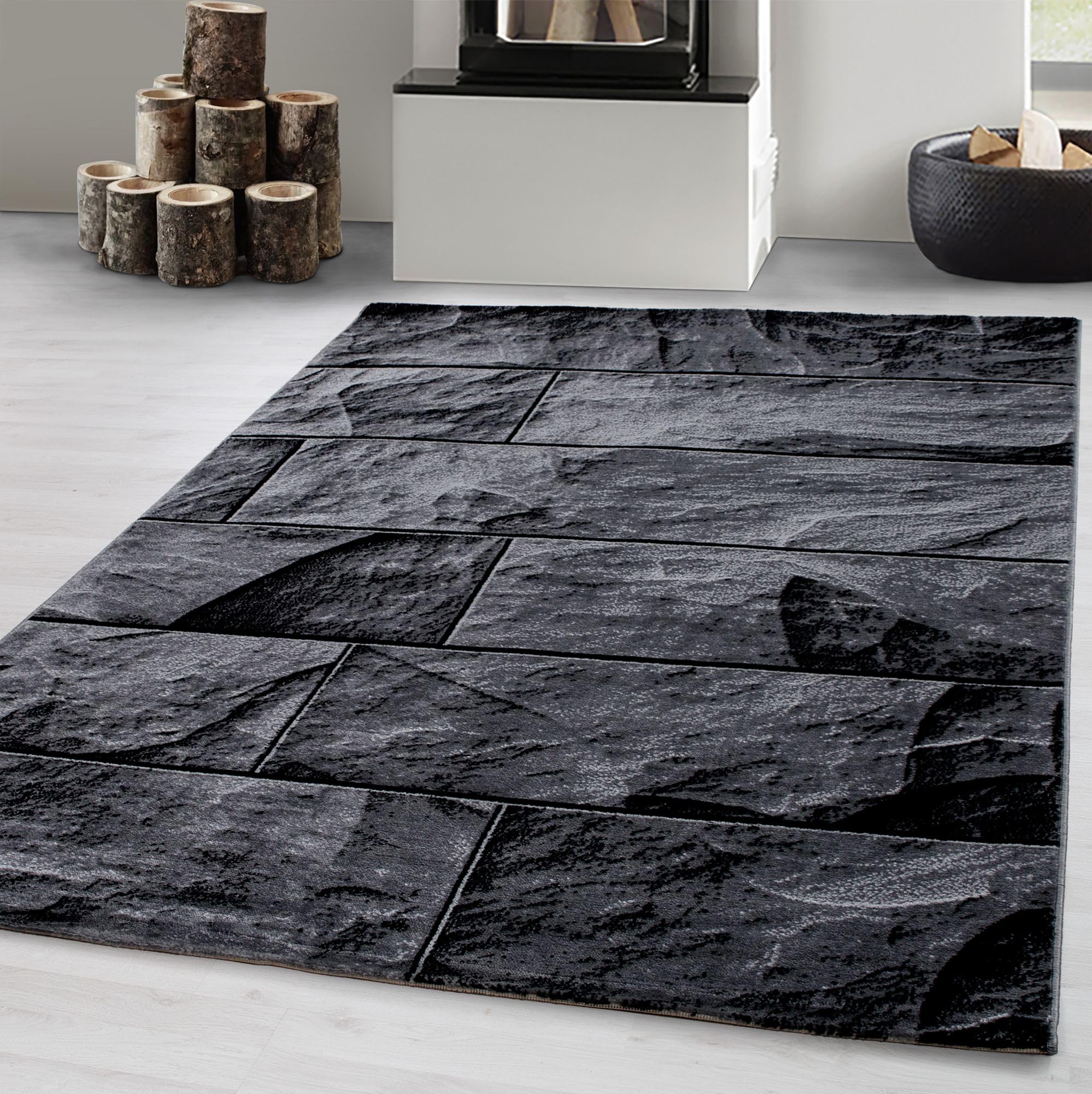 Carpetsale24 Teppich Wohnzimmer Moderne Kurzflor Teppich Schlafzimmer Pflegeleicht Extra Weich Waschbar Esszimmer Küche