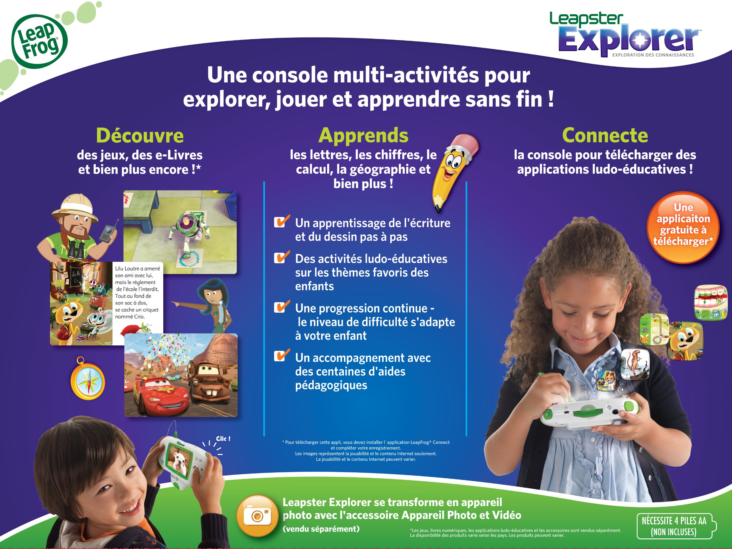 Leapfrog - 89100 - Jeu Educatif Electronique - Leapster Explorer - Vert