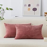 Vista 37 de Home Brilliant Fundas de Almohada Decorativas Blancas de 16x16, Juego de 2, Fundas de Almohada Decorativas de Acento, Funda de Almohada