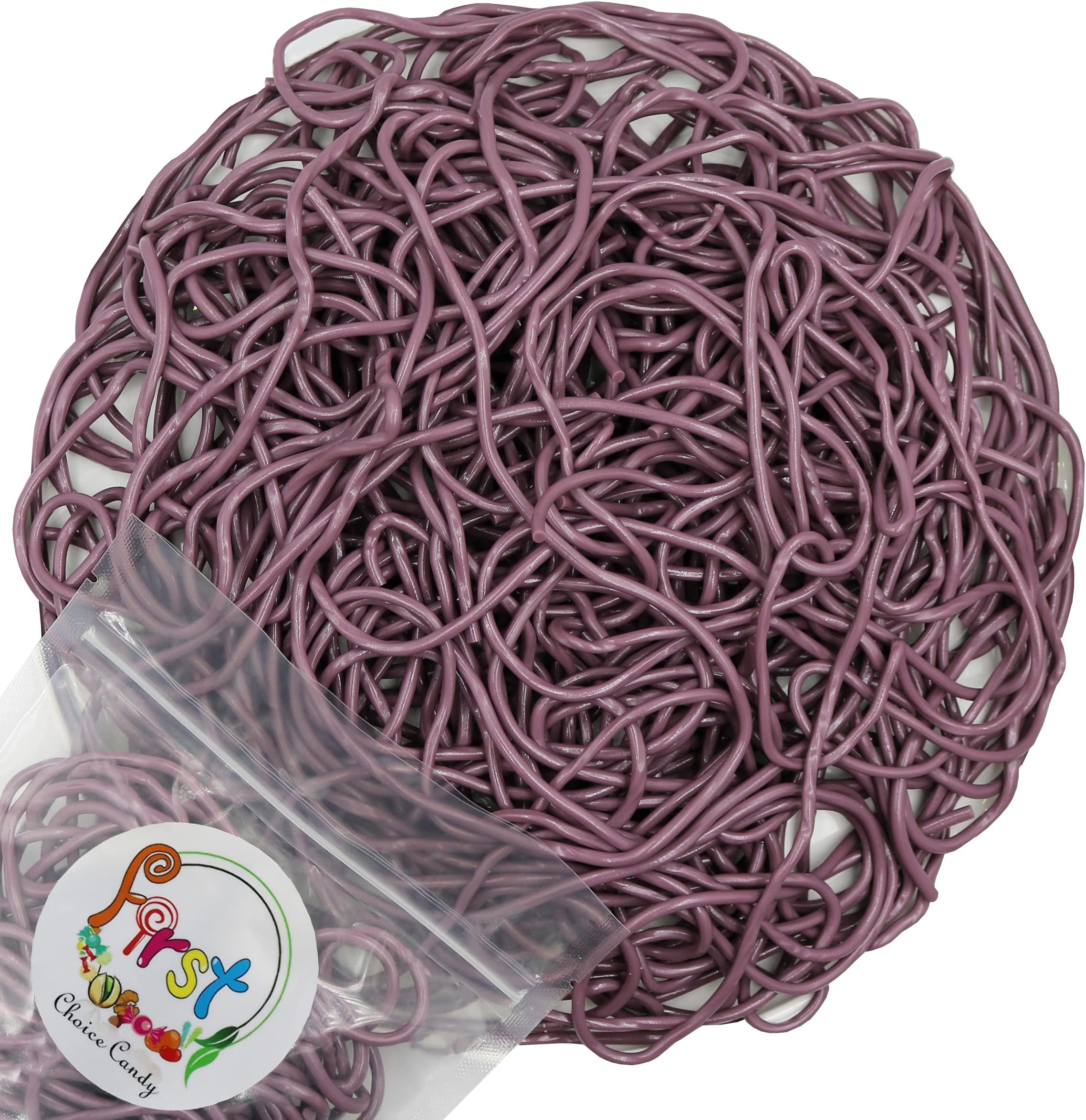 FirstChoiceCandy Juicy Licorice Laces Candy (Purple Grape, 1 Pound (Pack of 1