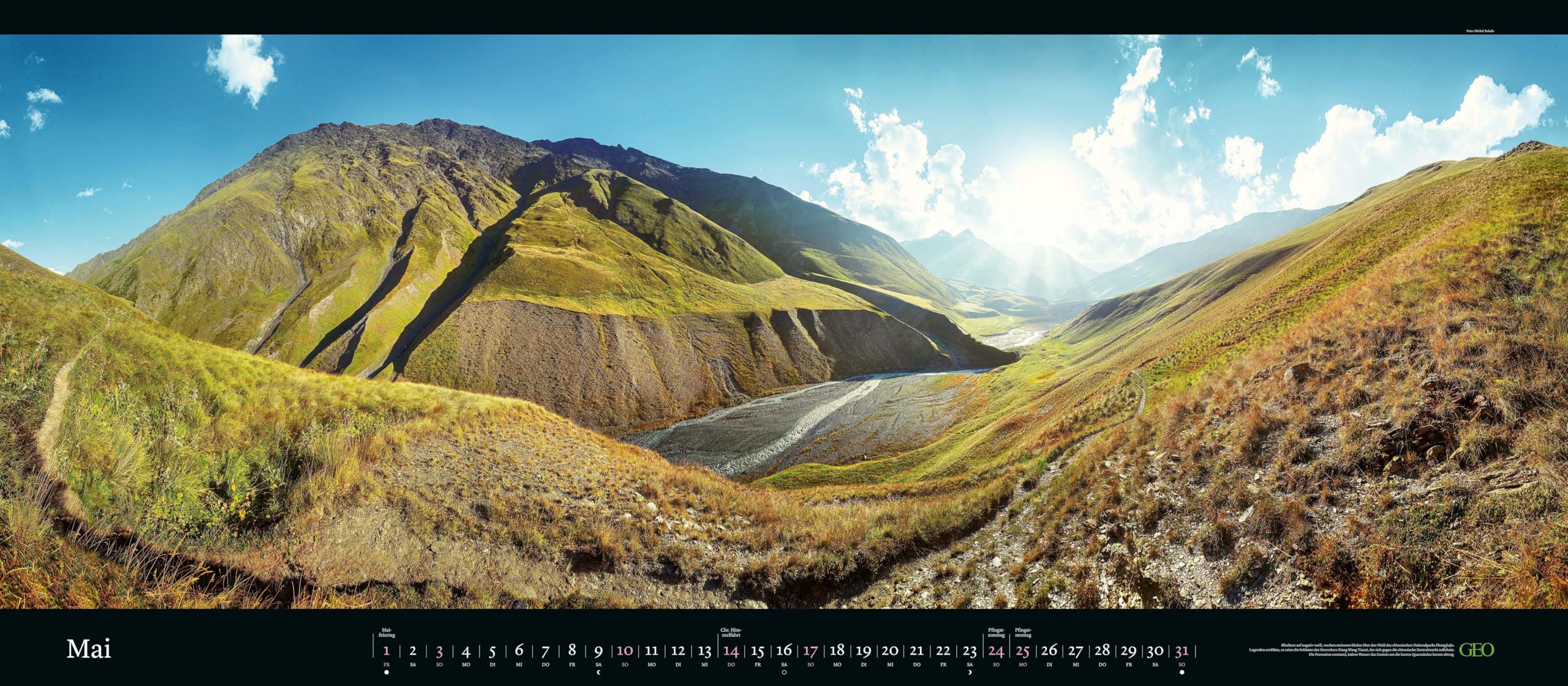 GEO - GEO Panorama: Der Blick ins Weite 2026 – XXL Wandkalender 137x60 cm, Panorama-Kalender mit Naturfotografie, 12 Monatsblätter & Spiralbindung