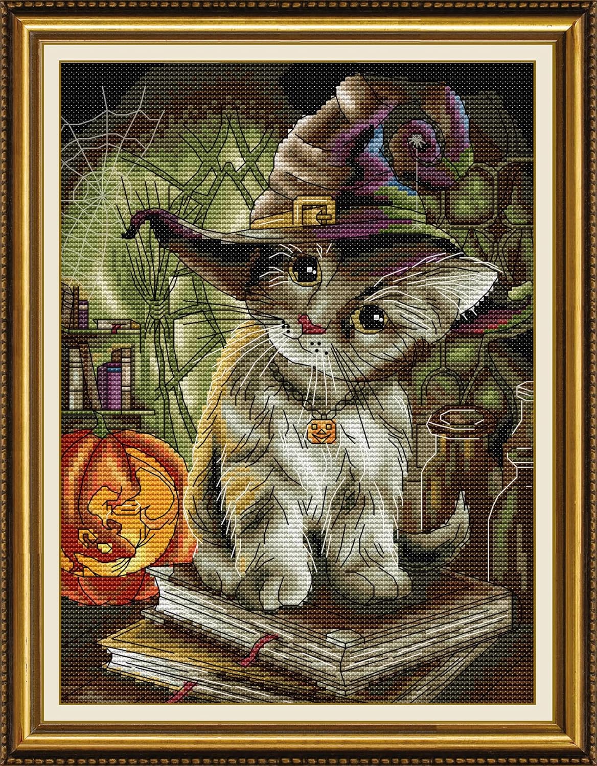 Croshuki Halloween Stamped Cross Stitch Kits for Adults