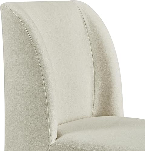 Miniatura 5 de Yaheetech Sillas de comedor tapizadas modernas, sillas de cocina elegantes con respaldo medio, patas de metal para comedor, sala de estar,