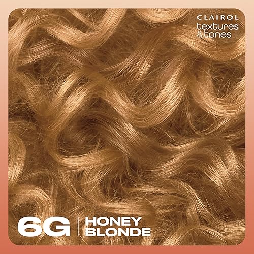 Miniatura 9 de Clairol Textures & Tones - Tinte permanente para el cabello, color rubio miel 6G, paquete de 1 unidad