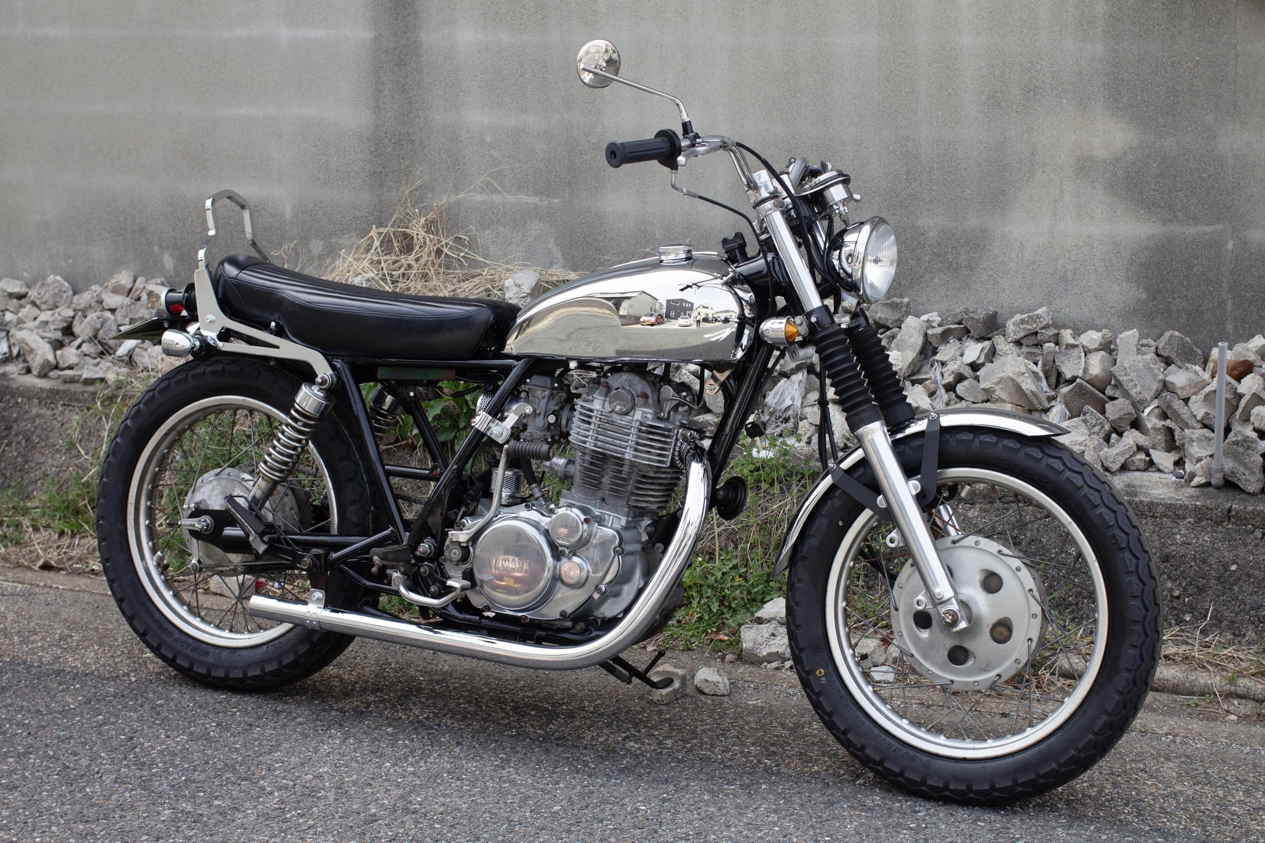 Amazon | MOTOR ROCK SR400/500用 フロントフェンダー クローム MR 