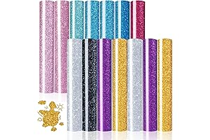 HTVRONT Glitter Heat Transfer Vinyl Bundle - 15 Pack 12" x 10"...