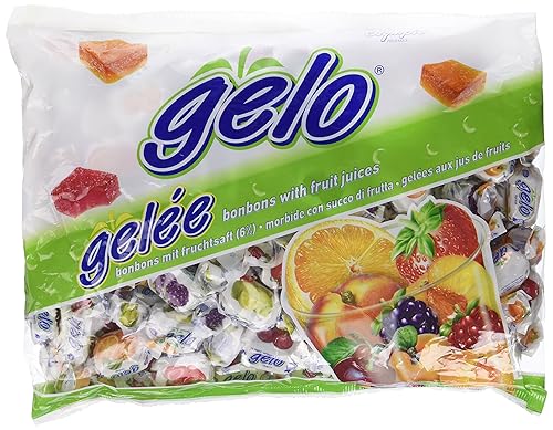 Gelo - Bonbonas surtidas con zumos de fruta, 2.2 lbs