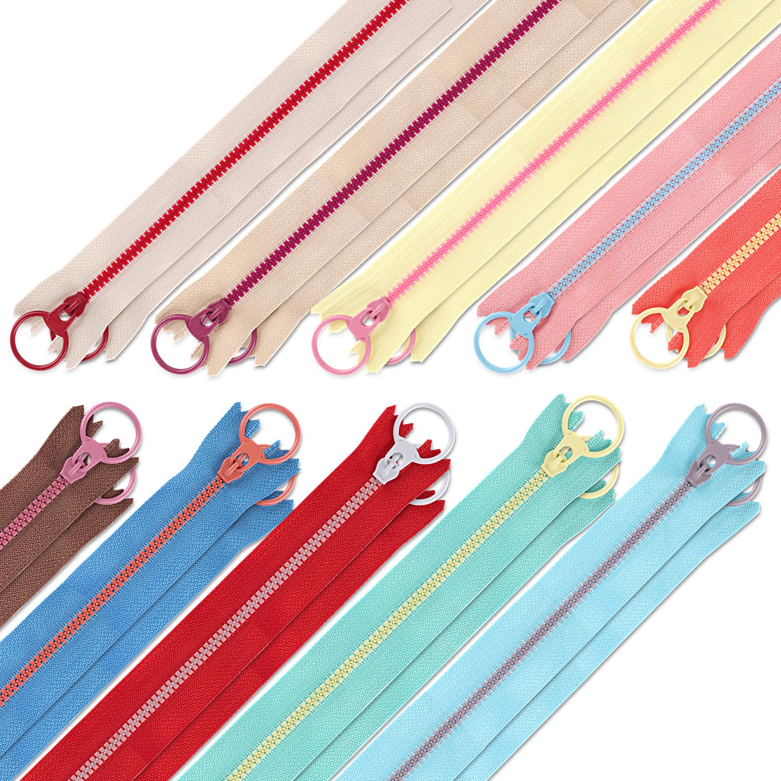 LDERFIV 20 Pièces Fermetures Éclair 30 Cm Réparation Fermeture