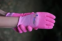 Vista 2 de G & F Products JustForKids Kids Garden Work Gloves Soft Cotton or Synthetic Leather, Dirt-Resistant, Non-Slip, Knit Wrist