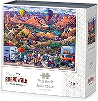 Vista 1 de Red Rock Adventure by Boardwalk - Rompecabezas de 500 piezas para adultos, fabricado en Estados Unidos