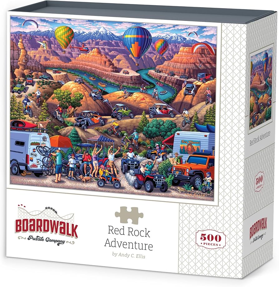 Amazon.com: Red Rock Adventure by Boardwalk - 500 Piece Jigsaw