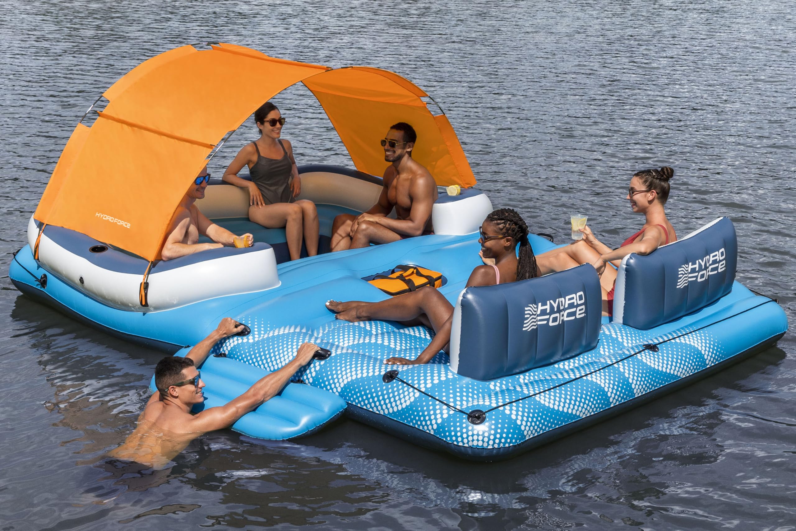 Bestway 43105 Isola gonfiabile Tropical Breeze con porta bicchieri